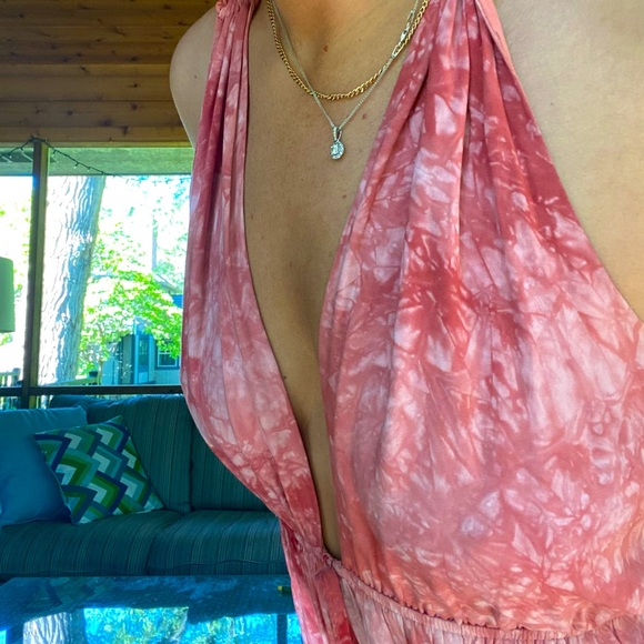 Red Marble Halter Romper - Picture 6 of 6